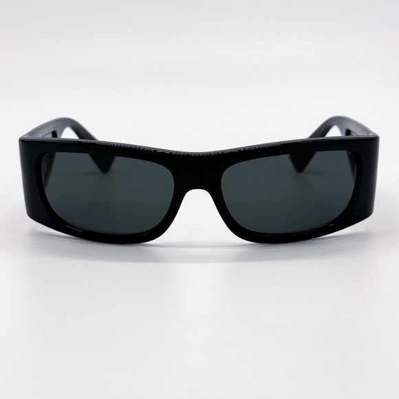 NEW VERSACE VE4482 GB187 BLACK GREY MOD 4482 GB1/87 SHIELD UNISEX SUNGLASSES - Picture 3 of 10